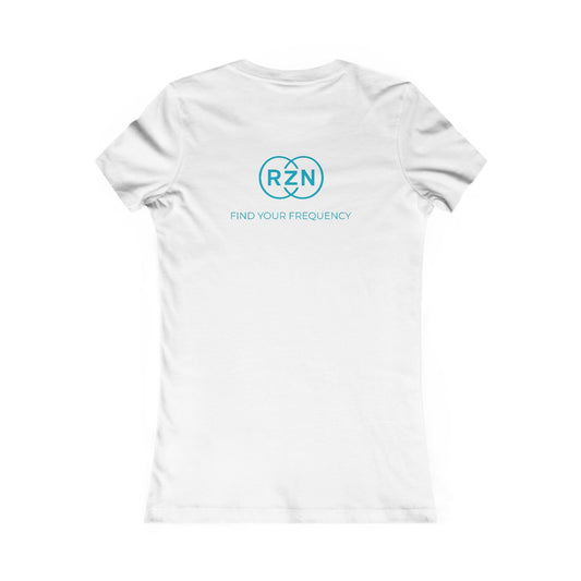 Women's Tee — RZN Logo 'Find Your Frequency'