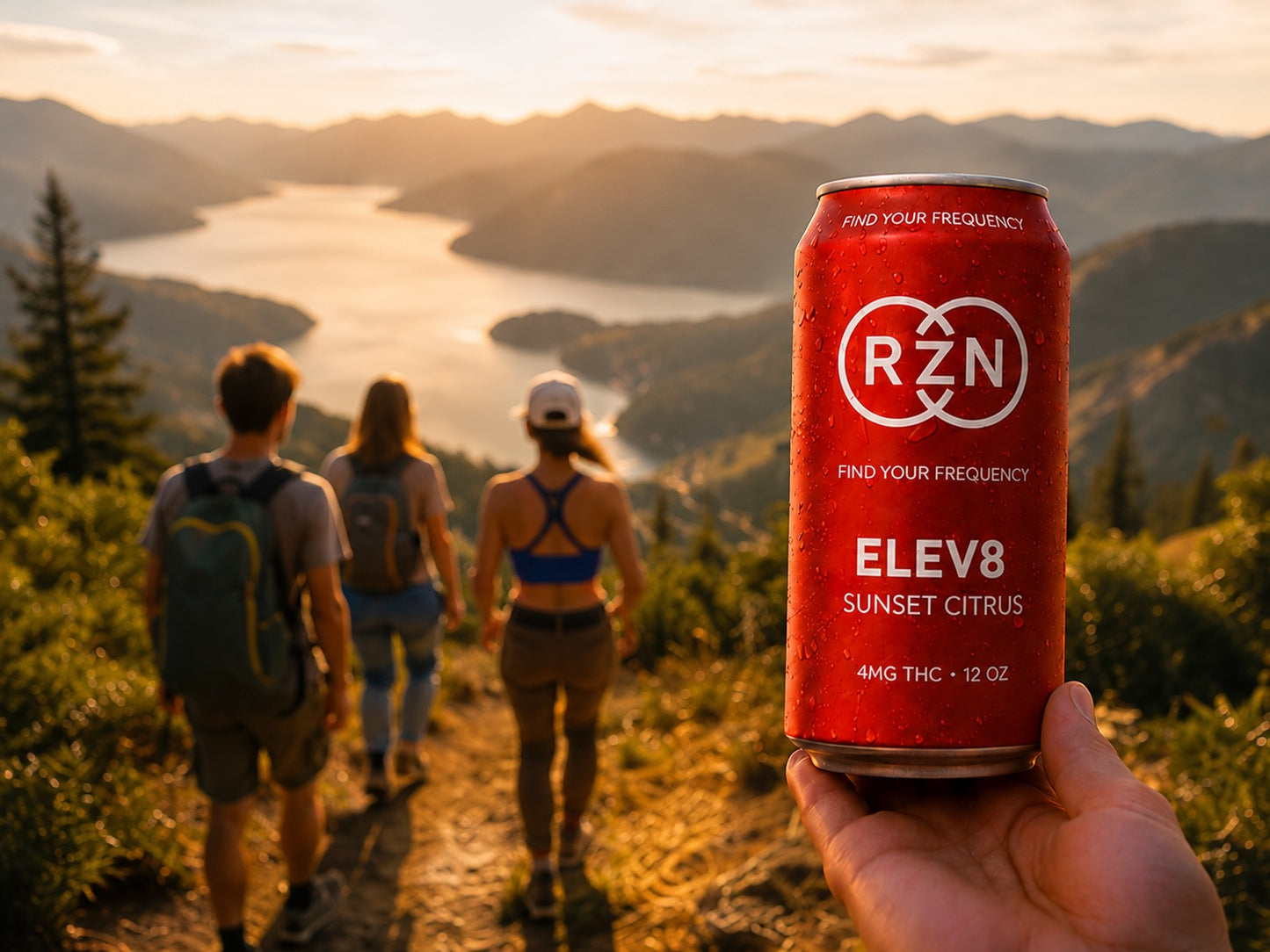 ELEV8 - Sunset Citrus 4 pack of 12 ounce cans