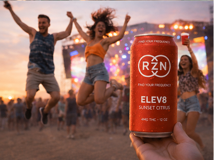 ELEV8 - Sunset Citrus 4 pack of 12 ounce cans