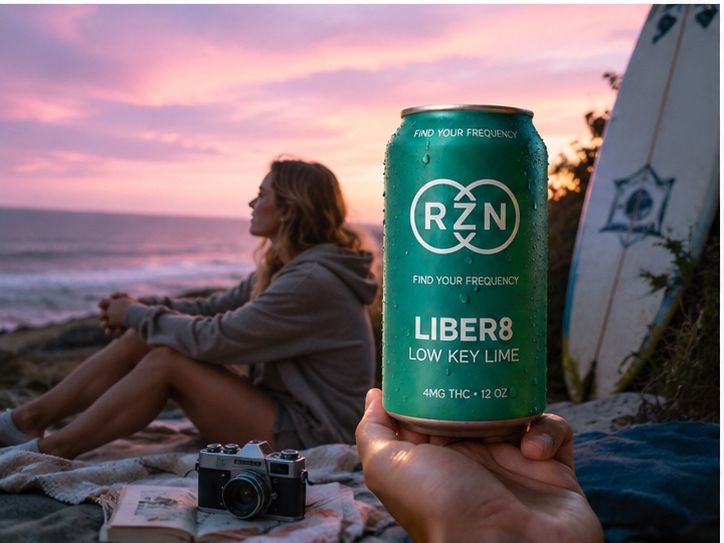 LIBER8 - Lowkey Lime 4 pack of 12 ounce cans